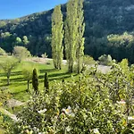 Fabulous Large In With Terraces Overlooking The River Ceze With Private Pool Villa