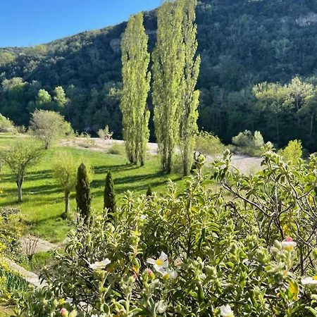 Fabulous Large In With Terraces Overlooking The River Ceze With Private Pool Vila