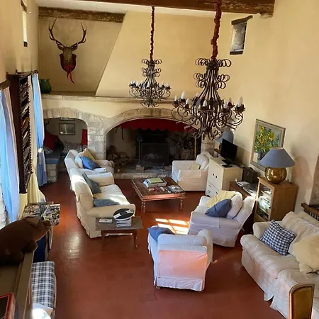 Βίλα Fabulous Large In With Terraces Overlooking The River Ceze With Private Pool Montclus (Gard)