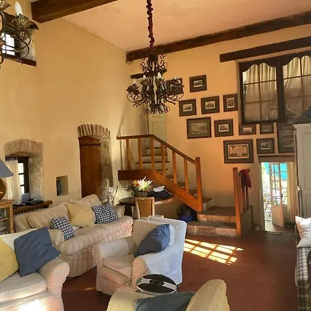 Vila Fabulous Large In With Terraces Overlooking The River Ceze With Private Pool