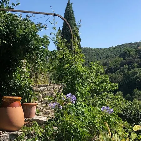 Fabulous Large In With Terraces Overlooking The River Ceze With Private Pool