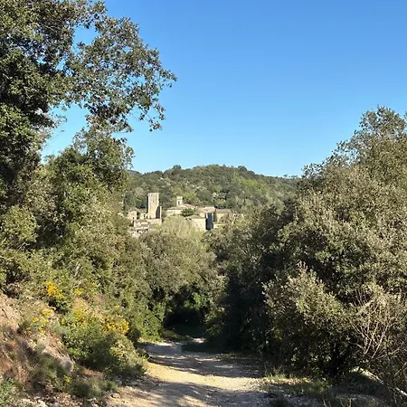 Fabulous Large In With Terraces Overlooking The River Ceze With Private Pool Βίλα
