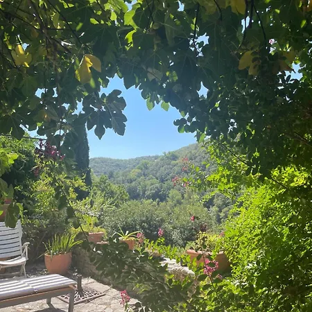 Fabulous Large In With Terraces Overlooking The River Ceze With Private Pool