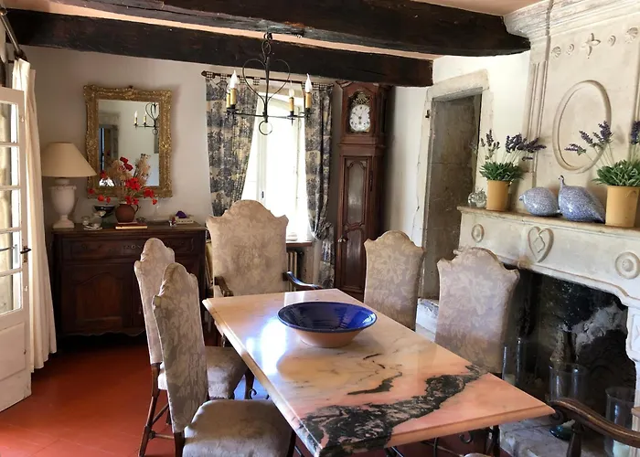 Fabulous Large In With Terraces Overlooking The River Ceze With Private Pool *