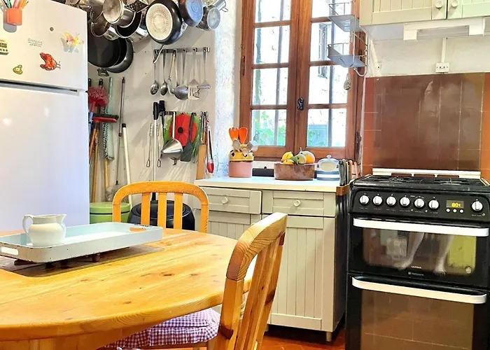 Fabulous Large In With Terraces Overlooking The River Ceze With Private Pool Villa Montclus (Gard)